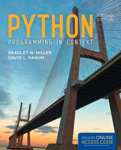 Python Programming in Context — Bradley N. Miller