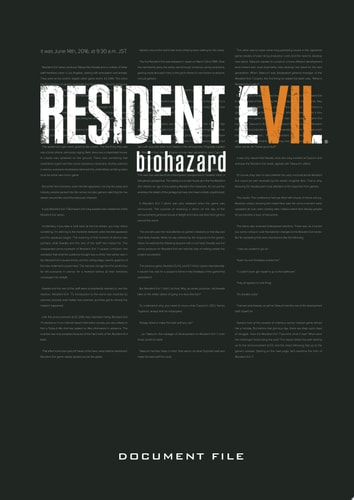 Resident Evil 7: Biohazard Document File — Capcom