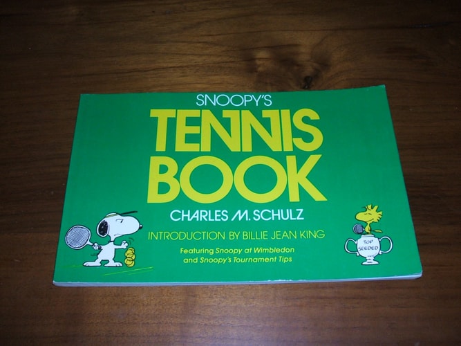 Snoopy’s Tennis Book Featuring Snoopy at Wimbledon and Snoopy’s Tournament Tips — Charles Monroe Schulz