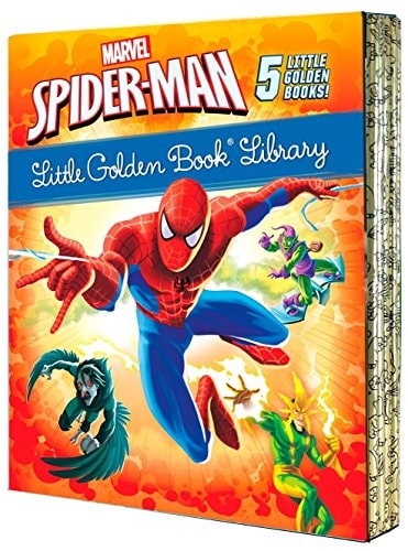 Spider-Man Little Golden Book Library (Marvel) Spider-Man!; Trapped by the Green Goblin; The Big Freeze!; High Voltage!; Night of the Vulture! — Various