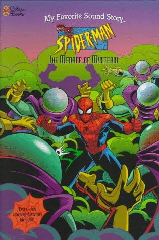 Spiderman The Menace of Mysterio — Golden Books