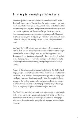 Strategy for Sales Managers Sun Tzu’s the Art of War Plus Book Series — Gary Gagliardi