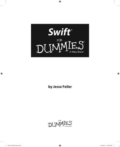 Swift For Dummies — Jesse Feiler