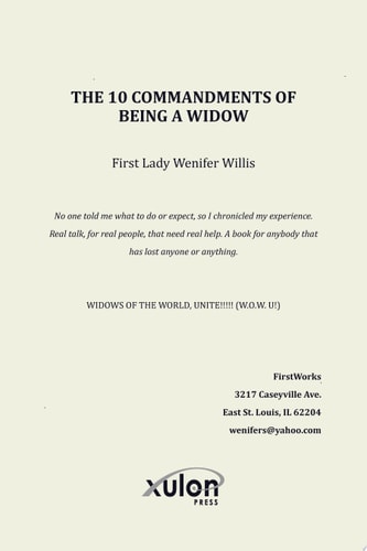 The 10 Commandments of Being a Widow — Firstlady Evangelist Wenifer Willis