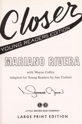 The closer: young readers edition — Mariano Rivera