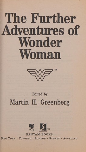 The Further Adventures of Wonder Woman — Martin Harry Greenberg