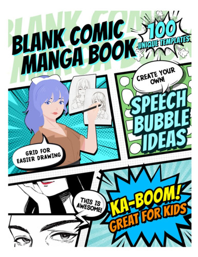 The Grid-Guide Blank Comic Book Sketchpad Unleash Your Creativity — NIL Tech
