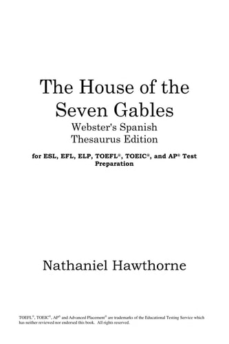 The house of seven gables — Nathaniel Hawthorne