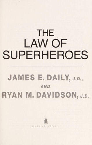 The Law of Superheroes — James Daily