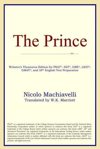 The Prince (Webster’s Thesaurus Edition) — Machiavelli, Nicolo