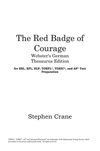 The red badge of courage — Stephen Crane