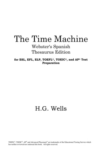 The time machine — H. G. Wells