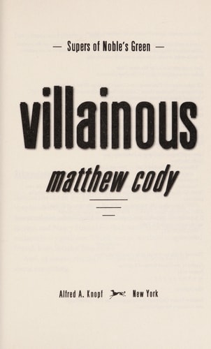 Villainous — Matthew Cody