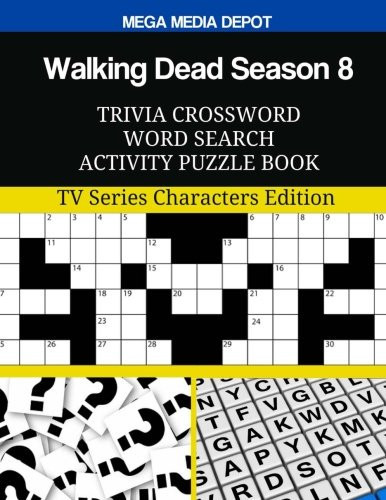 Walking Dead Season 8 Trivia Crossword Word Search Activity Puzzle Book TV Series Characters Edition — Mega Depot