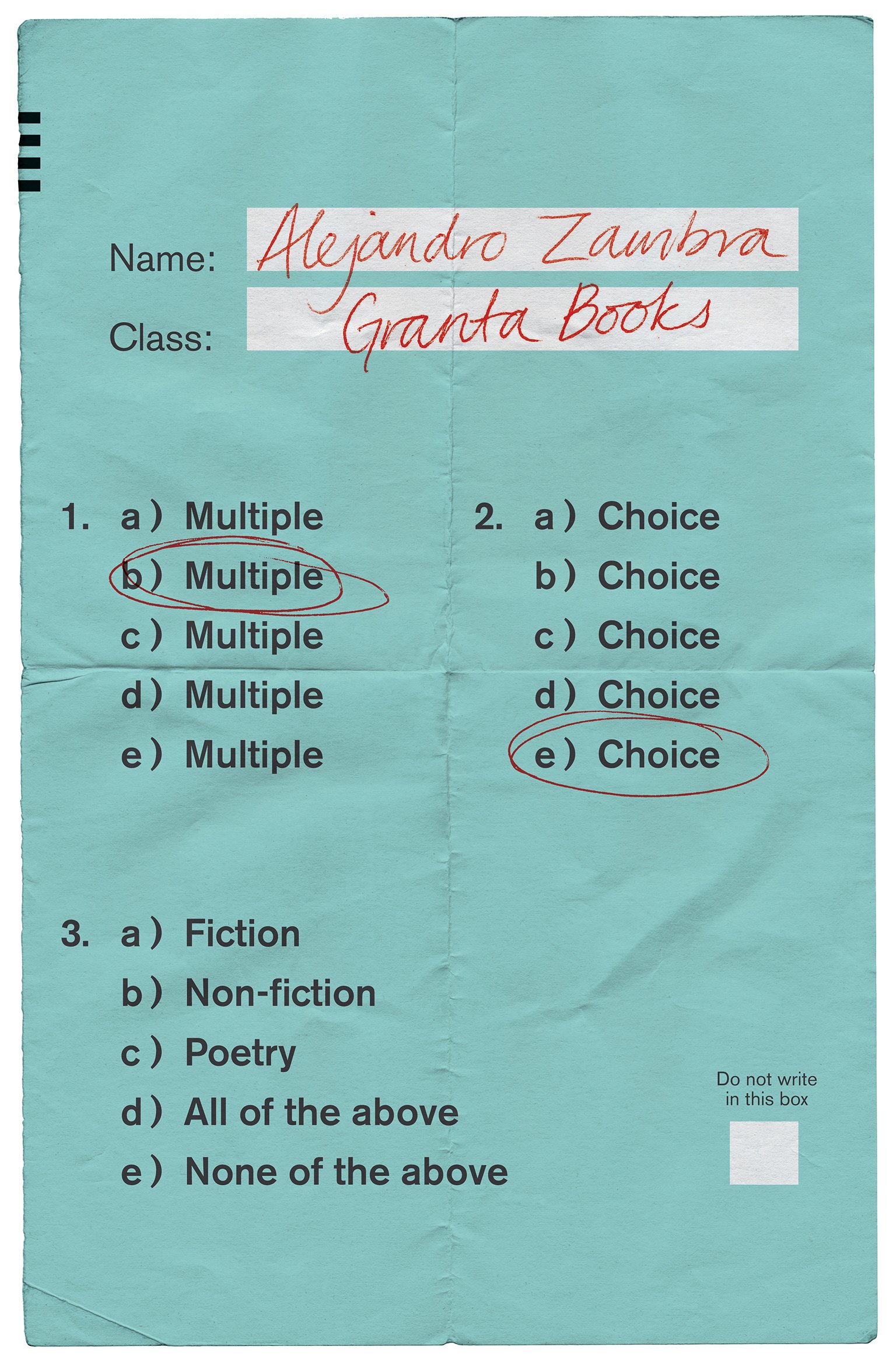 Multiple Choice — Alejandro Zambra