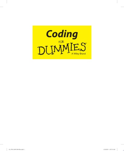 Coding For Dummies — Nikhil Abraham